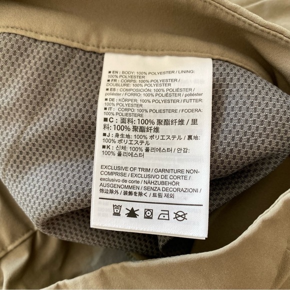 Arc'teryx Contenta Pant Women's Size 14 Beige Khaki Lightweight Elastic waist - Picture 8 of 10